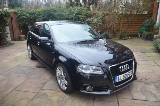 Audi A3 1.8 TFSI S Line 5dr S Tronic Hatchback Petrol Black